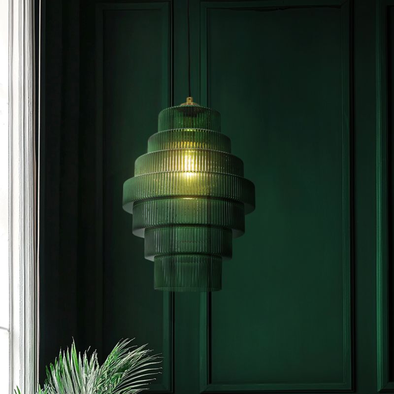 Retro hanglamp groen, Paris Retro hanglamp groen, Paris