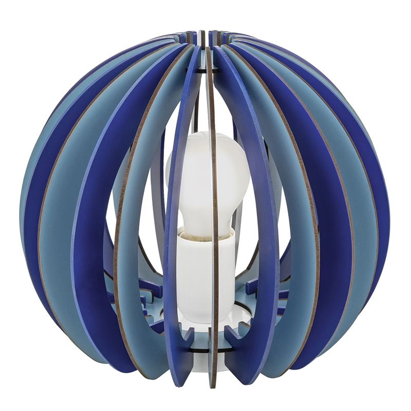 Houten kinderkamer tafellamp blauw, Babette Houten kinderkamer tafellamp blauw, Babette