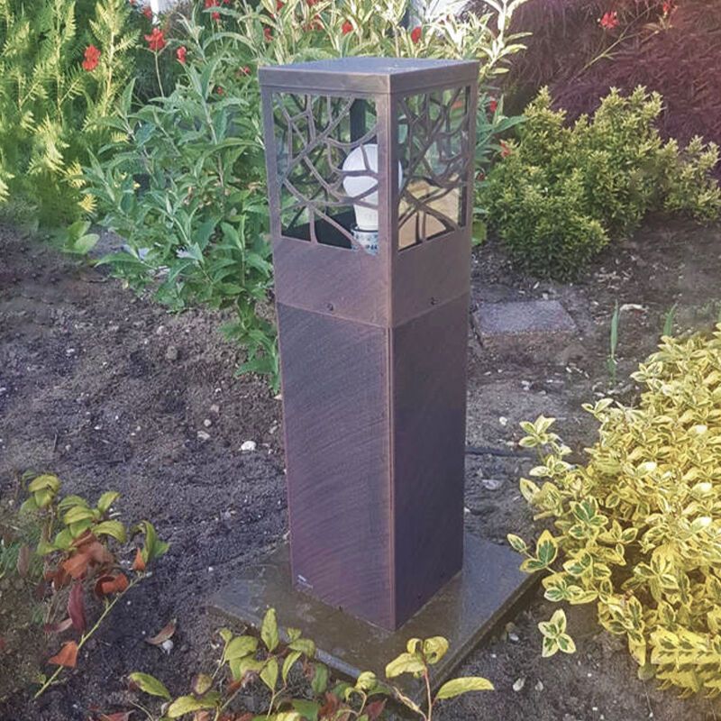 Landelijke buitenlamp roestkleurig, Teske, IP44