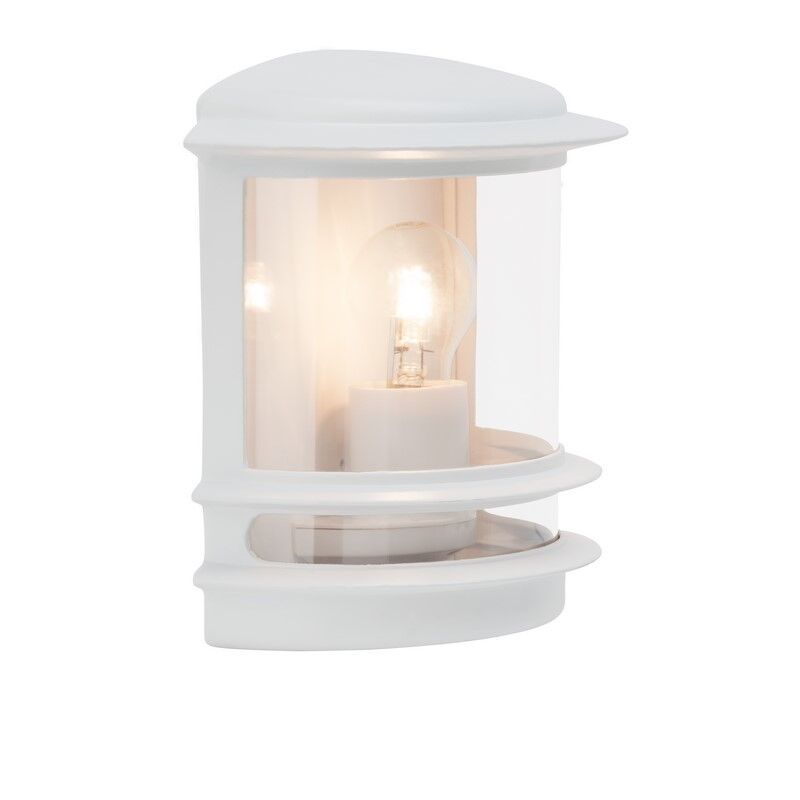 Witte buiten wandlamp Yvon