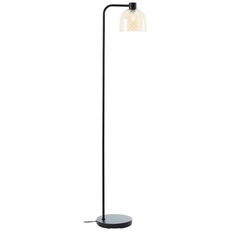 Retro vloerlamp amber, Ubah, met schakelaar Retro vloerlamp amber, Ubah, met schakelaar