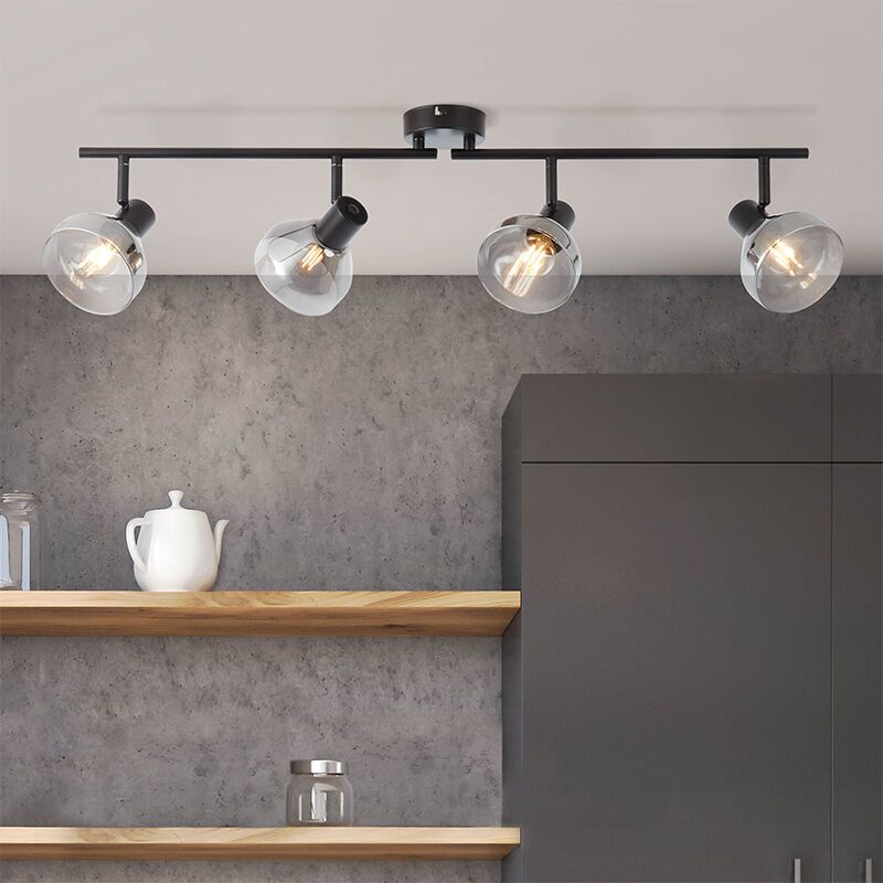 Design plafondspot Dimitry, Glas