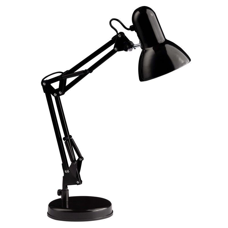 Industriële bureaulamp zwart, Naline, met schakelaar Industriële bureaulamp zwart, Naline, met schakelaar