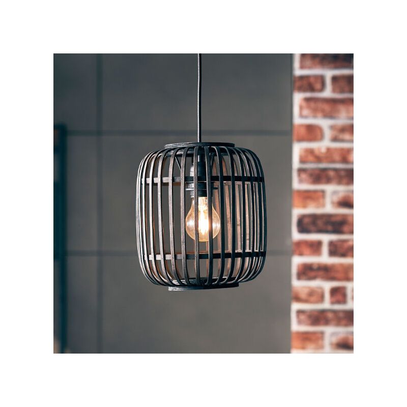 Moderne Hanglamp Brain, Zwart, hout Moderne Hanglamp Brain, Zwart, hout