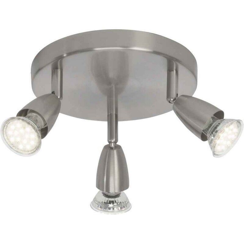 Metalen plafondlamp chroom, Keysha, 3W, 3000K LED