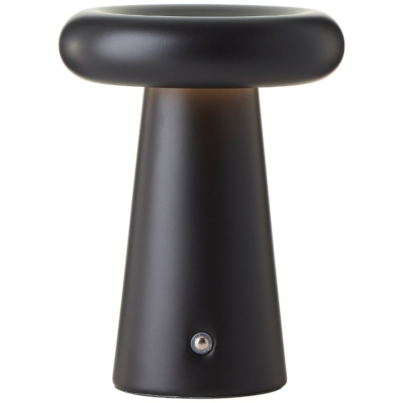 Moderne oplaadbare buiten tafellamp zwart, Stig, 3W, 3000K LED, IP44, 3-staps dimbaar