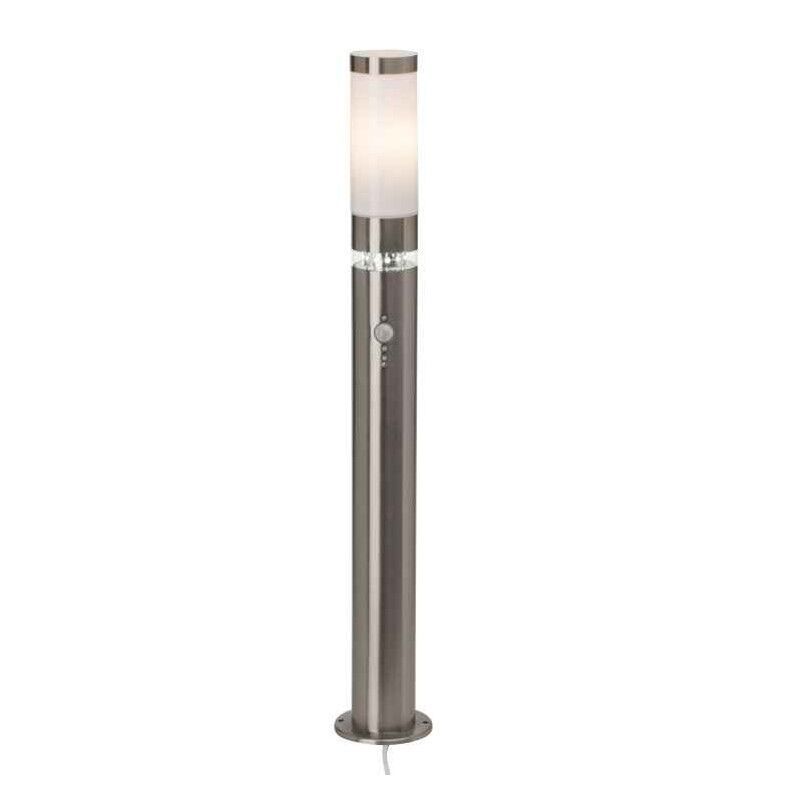 Kunststof staande buitenlamp met bewegingssensor chroom, Sage, 5W, 3000K LED, IP44