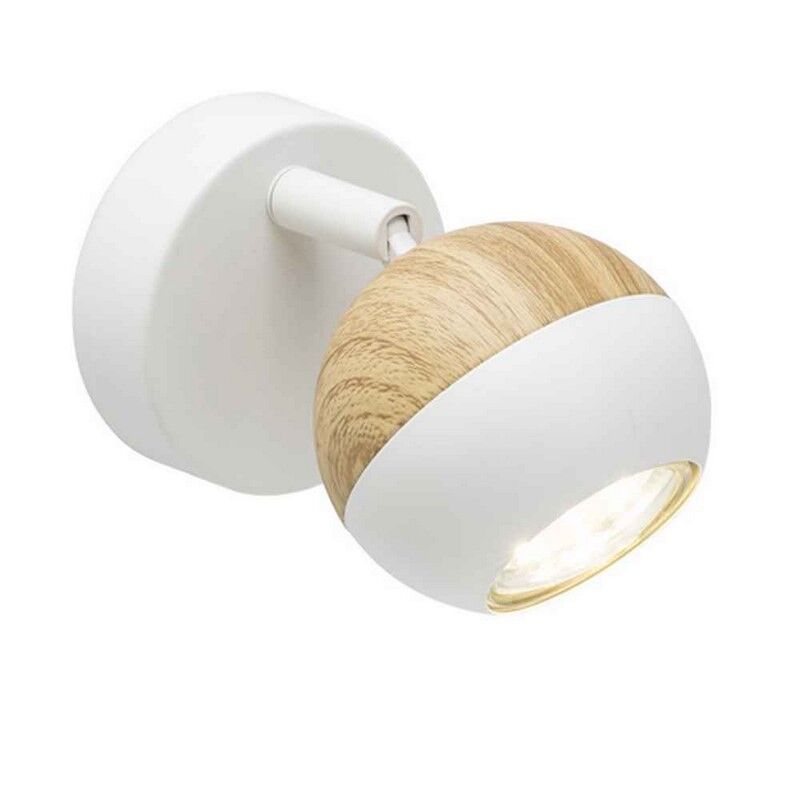 Moderne wandspot Anabel, Wit en Bruin Moderne wandspot Anabel, Wit en Bruin