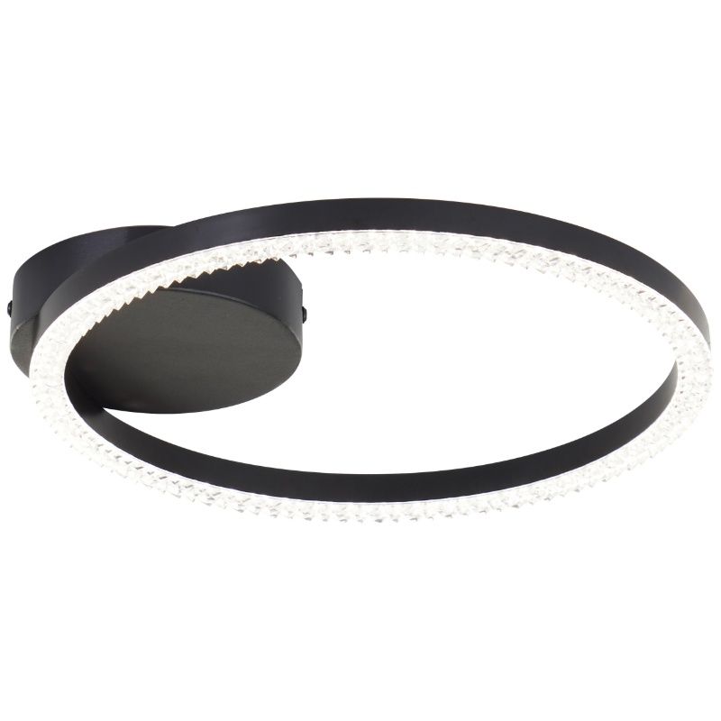 Design plafondlamp zwart, Maladon, 12W, 4000K LED