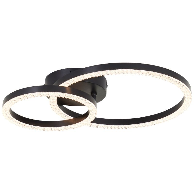 Design plafondlamp zwart, Maladon, 22W, 3000K LED