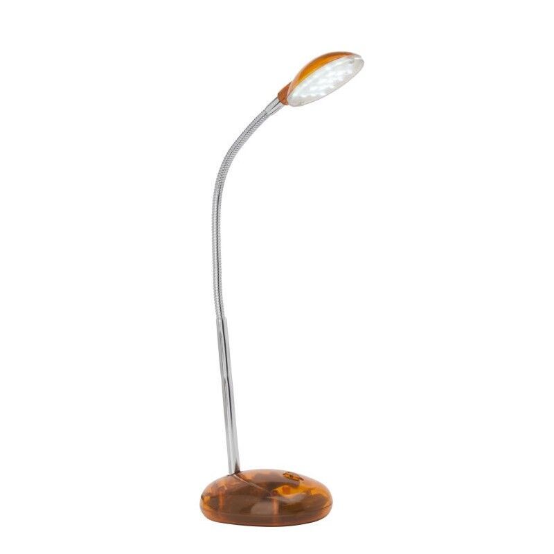 Kunststof bureaulamp oranje, Marenthe, 2W, 6000K LED, met schakelaar