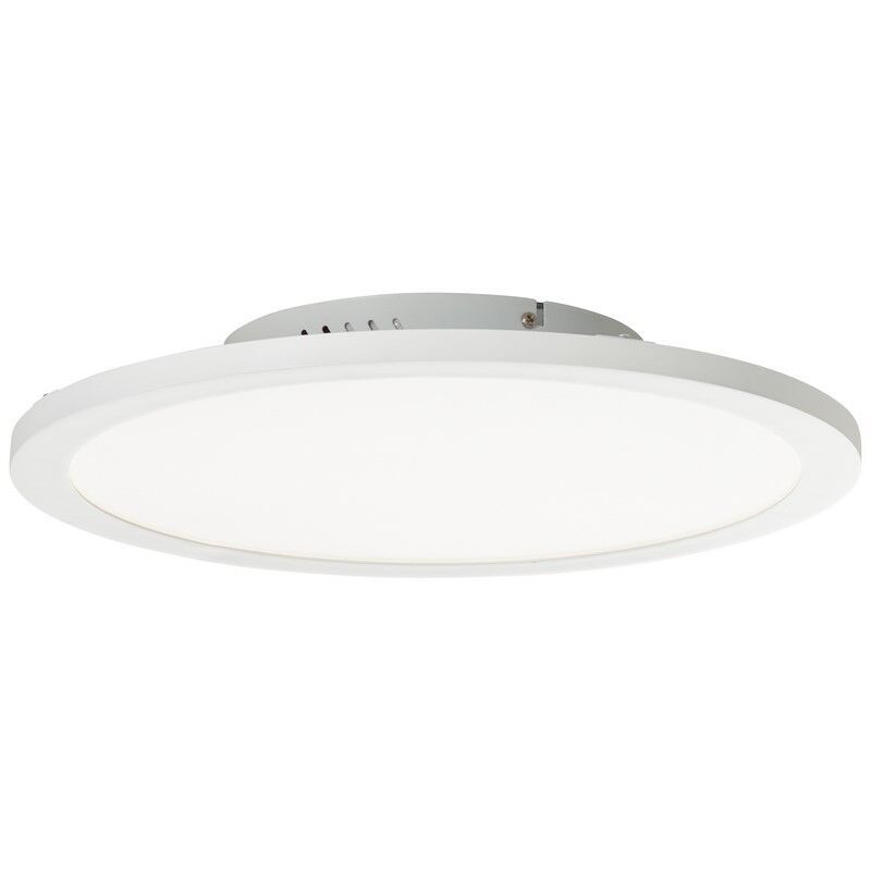 Moderne plafonniere Bonny, Wit, met afstandbediening
