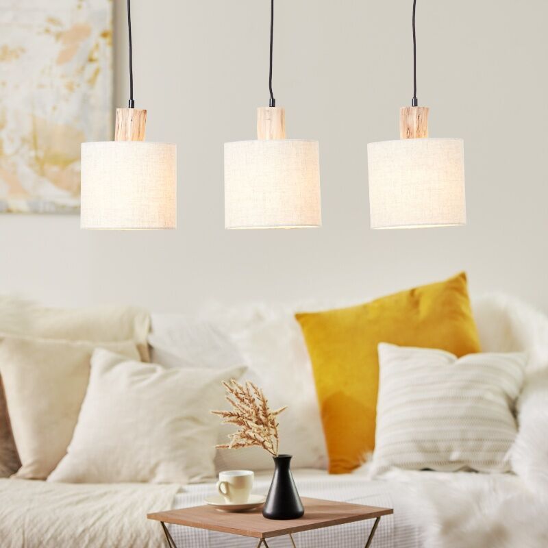 Landelijke hanglamp beige, Joroes