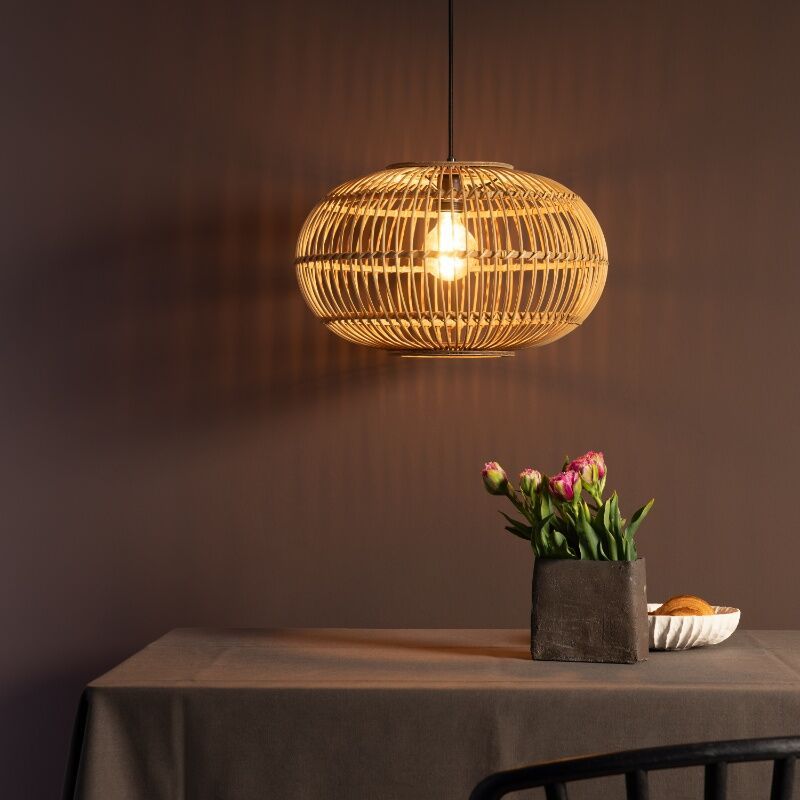 Rotan hanglamp bruin, Sevim