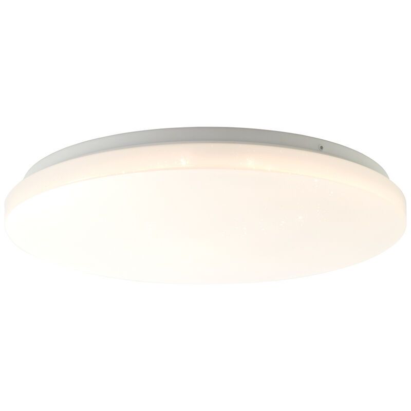 Witte plafonniere Julie, metaal, 24W warm wit LED