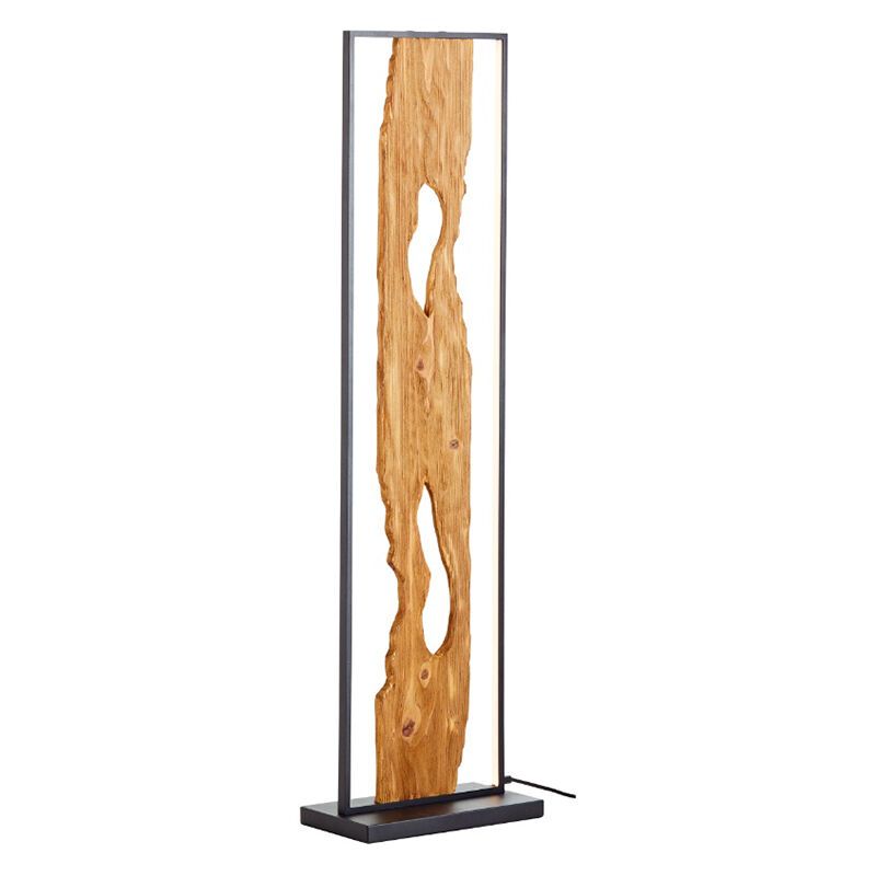 Landelijke vloerlamp bruin, Raynor, 20W, 3000K LED, met schakelaar