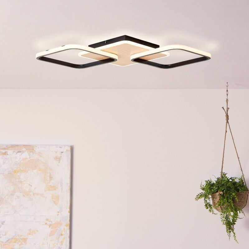 Moderne plafonnière bruin, Rawan, 40W, 3000K LED