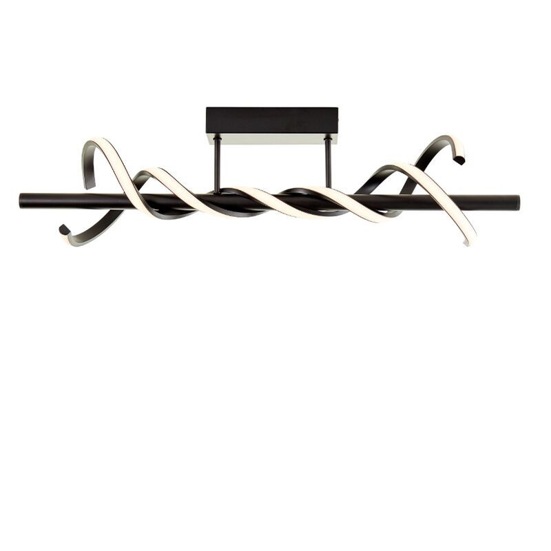 Moderne plafondlamp zwart, Quang, 16W, 3000K LED