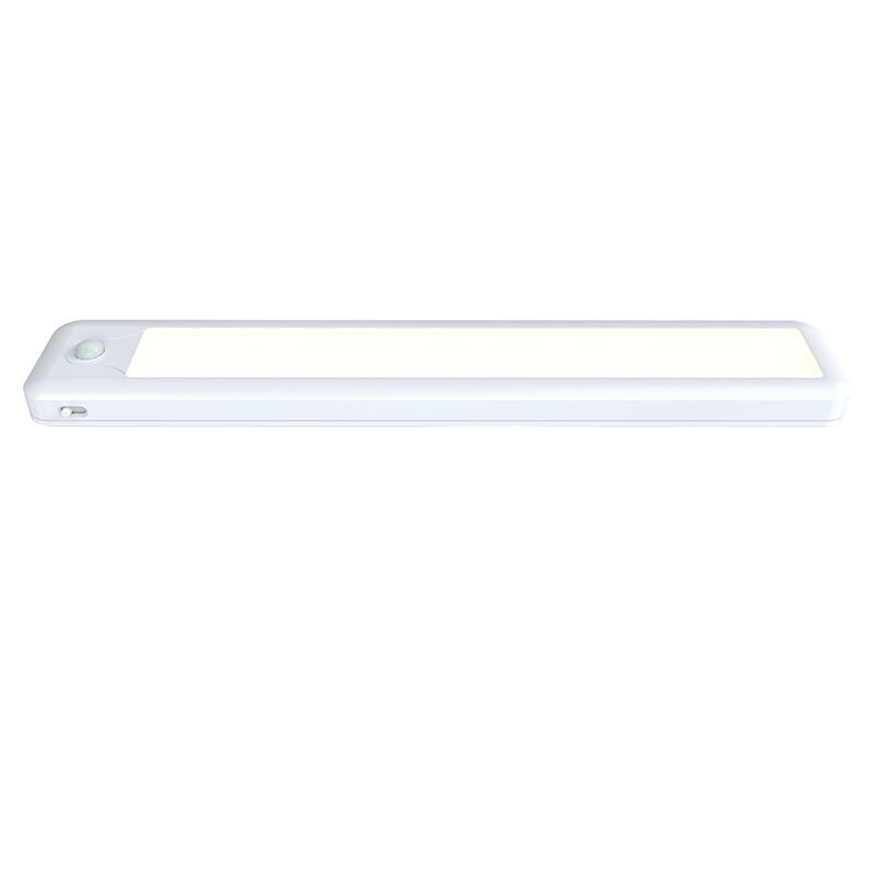 Witte oplaadbare kastlamp kunststof, Saima, 2,4W, 2700K LED