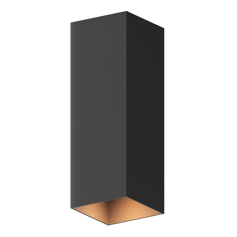 Zwarte up down wandlamp aluminium, Dion, 8W, 3000K LED, IP54 Zwarte up down wandlamp aluminium, Dion, 8W, 3000K LED, IP54