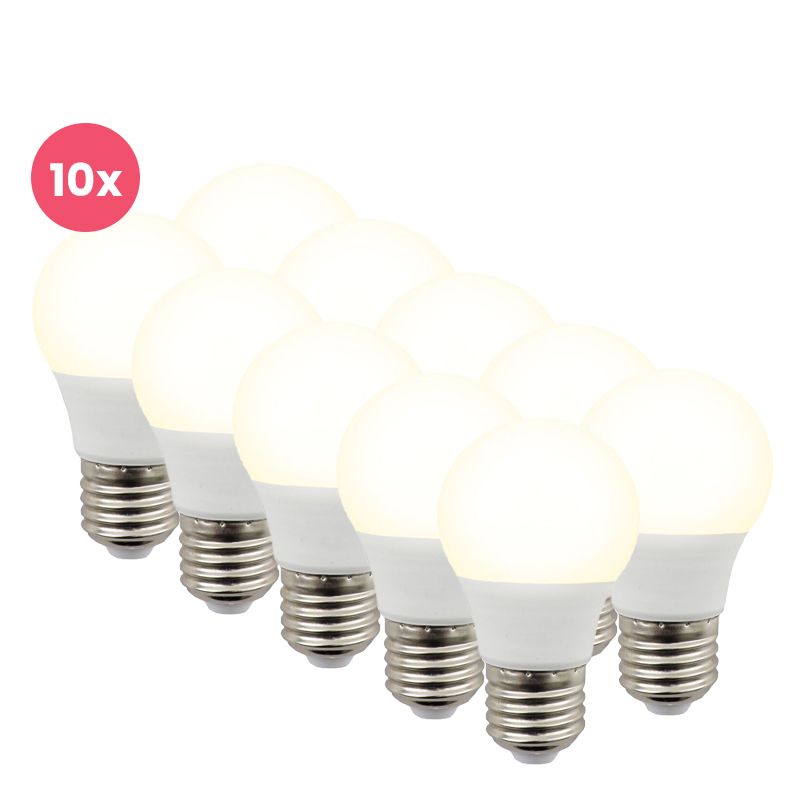 10-pack Lagiba E27 LED lamp Bradley, P45, 3W, 4000K