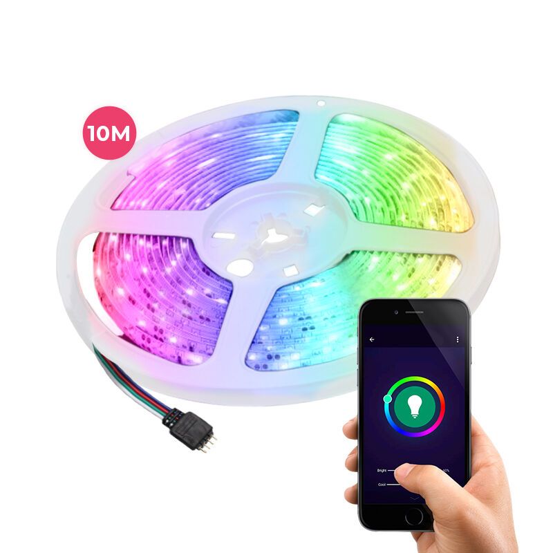 10 meter smart wifi LED strip, 30w, RGB (alle kleuren)