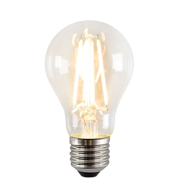 Dimbare Olucia E27 LED lamp, A60, 5W, Transparant glas, 2700k