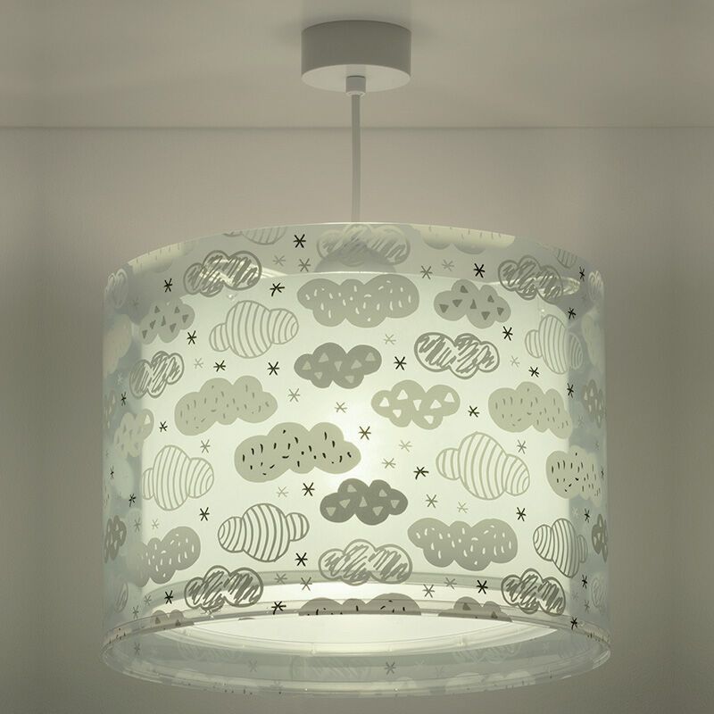 Babykamer hanglamp wolkjes - Groen