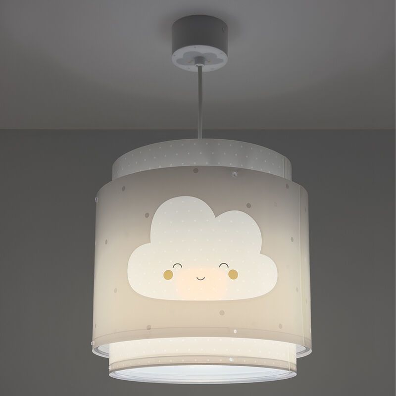 Grijze kinderkamer hanglamp, Dromen Grijze kinderkamer hanglamp, Dromen