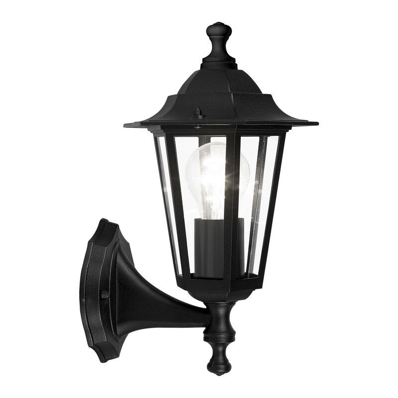 Zwarte klassieke buitenlamp aluminium, Alieke, IP44