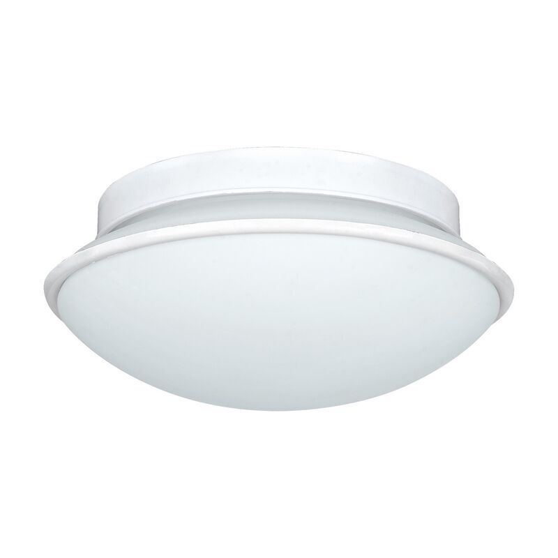 Witte wandlamp Nicoletta, staal, IP44
