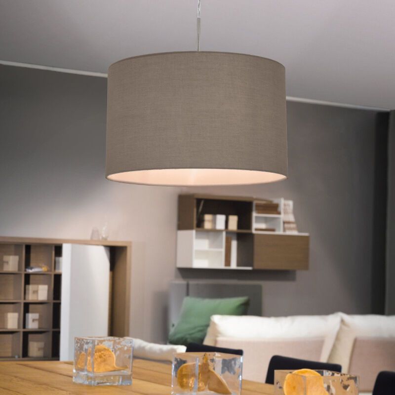 Taupe moderne hanglamp stof, Abano Taupe moderne hanglamp stof, Abano