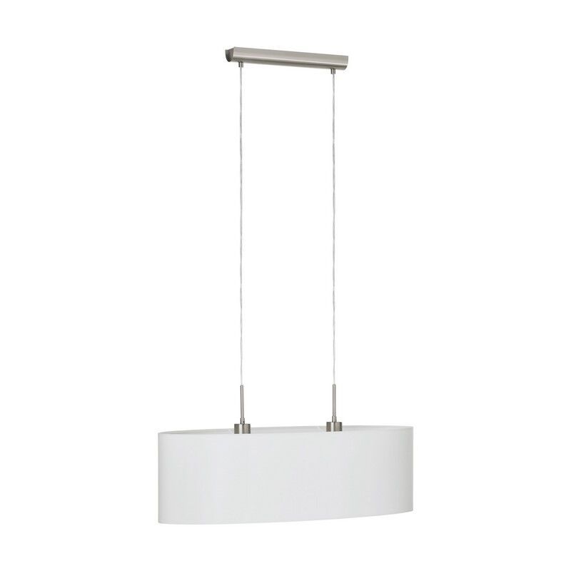 Witte moderne hanglamp stof, Abano