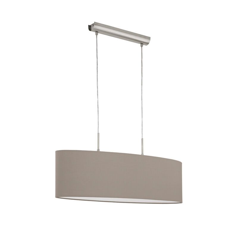 Taupe moderne hanglamp stof, Abano