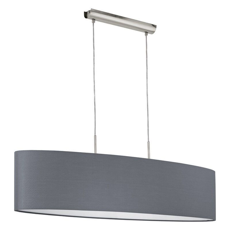 Grijze moderne hanglamp stof, Abano