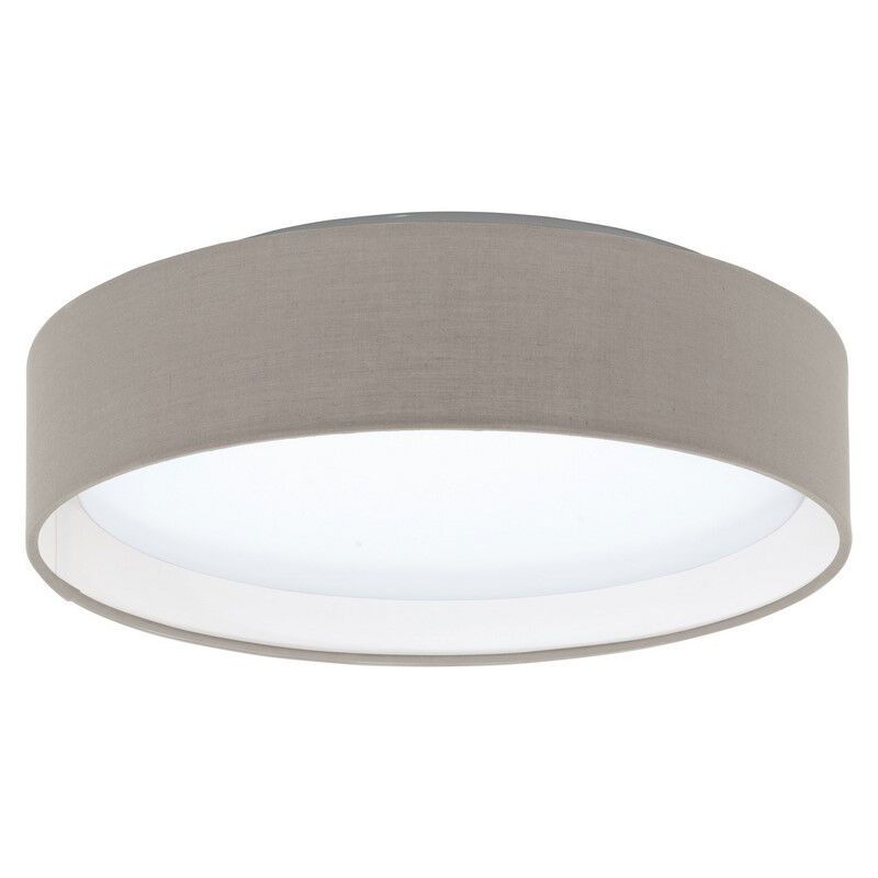 Taupe moderne plafonnière stof, Abano, 12W, 3000K LED