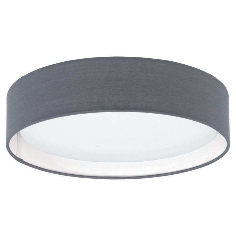 Grijze moderne plafonnière stof, Abano, 12W, 3000K LED Grijze moderne plafonnière stof, Abano, 12W, 3000K LED