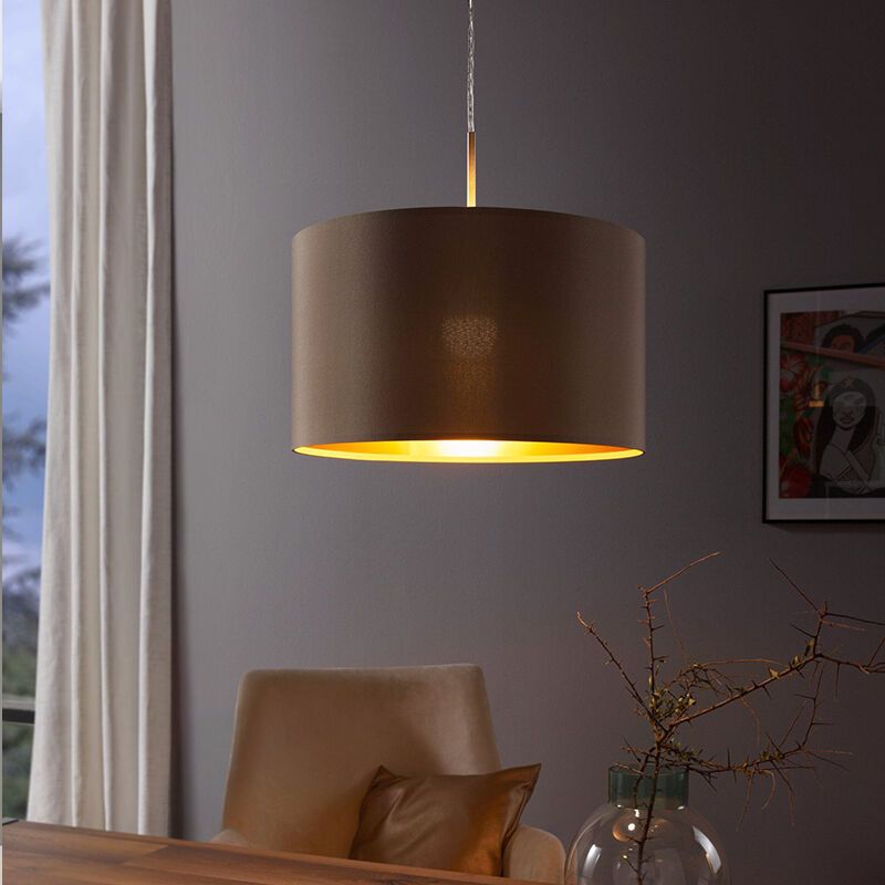 Gouden moderne hanglamp stof, Terme