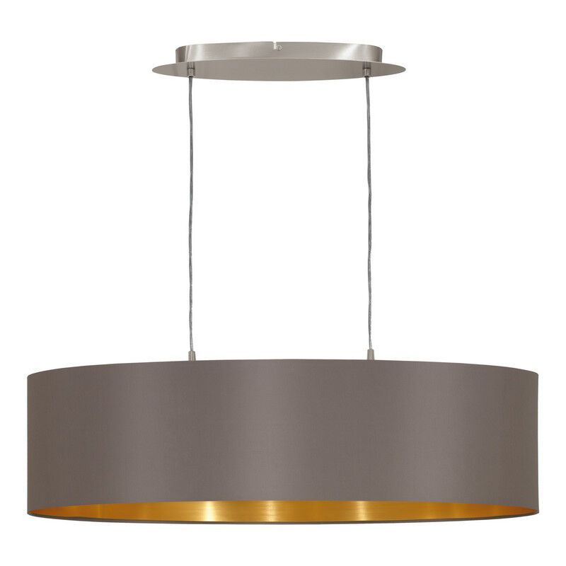 Bruine moderne hanglamp stof, Terme