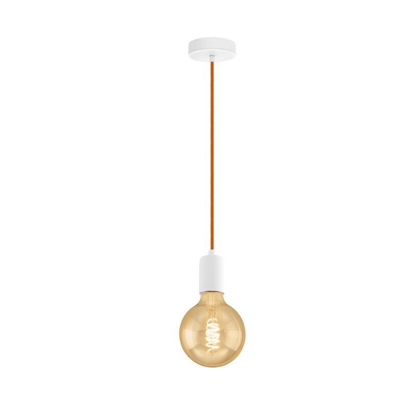 Stalen hanglamp Christel wit