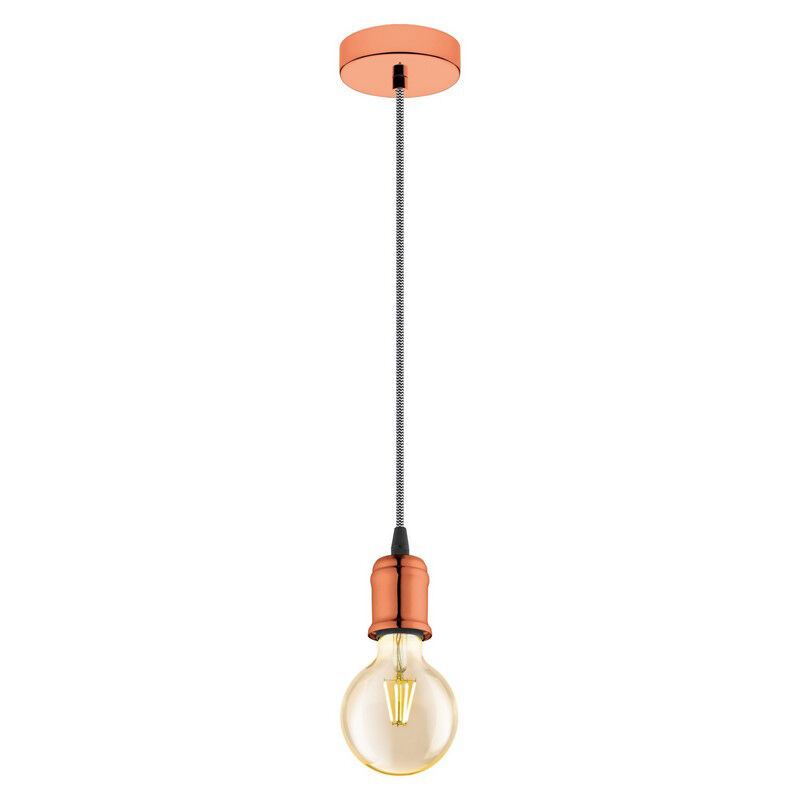 Stalen hanglamp Christel koper