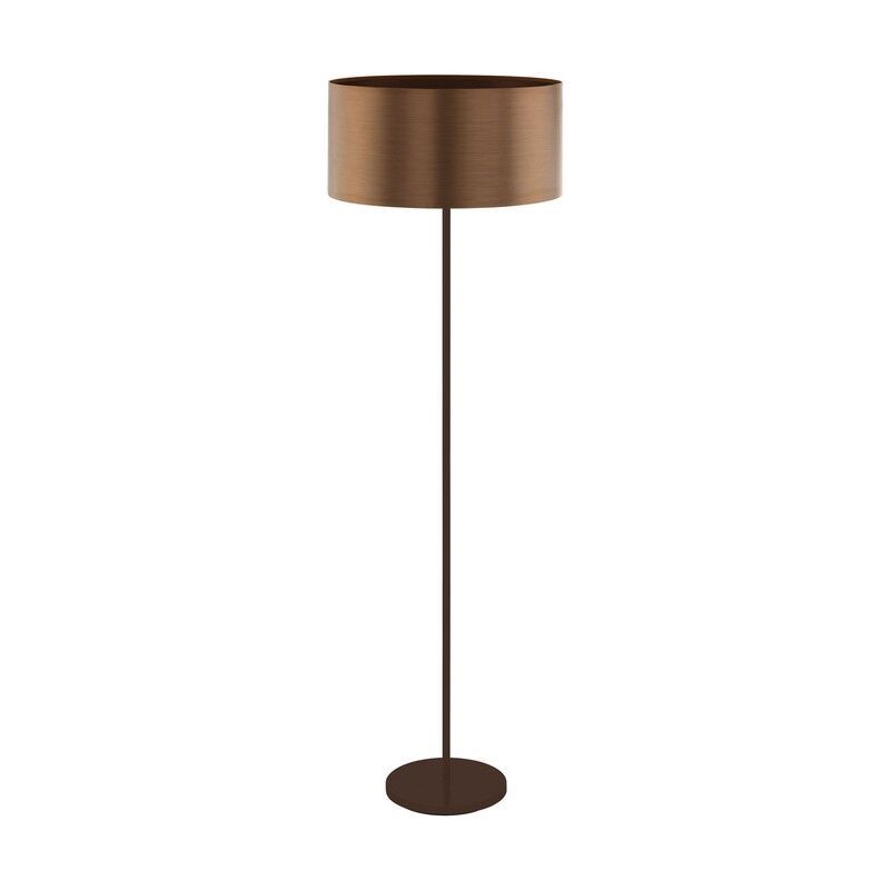 Bruine design vloerlamp kunststof, Noor, met schakelaar