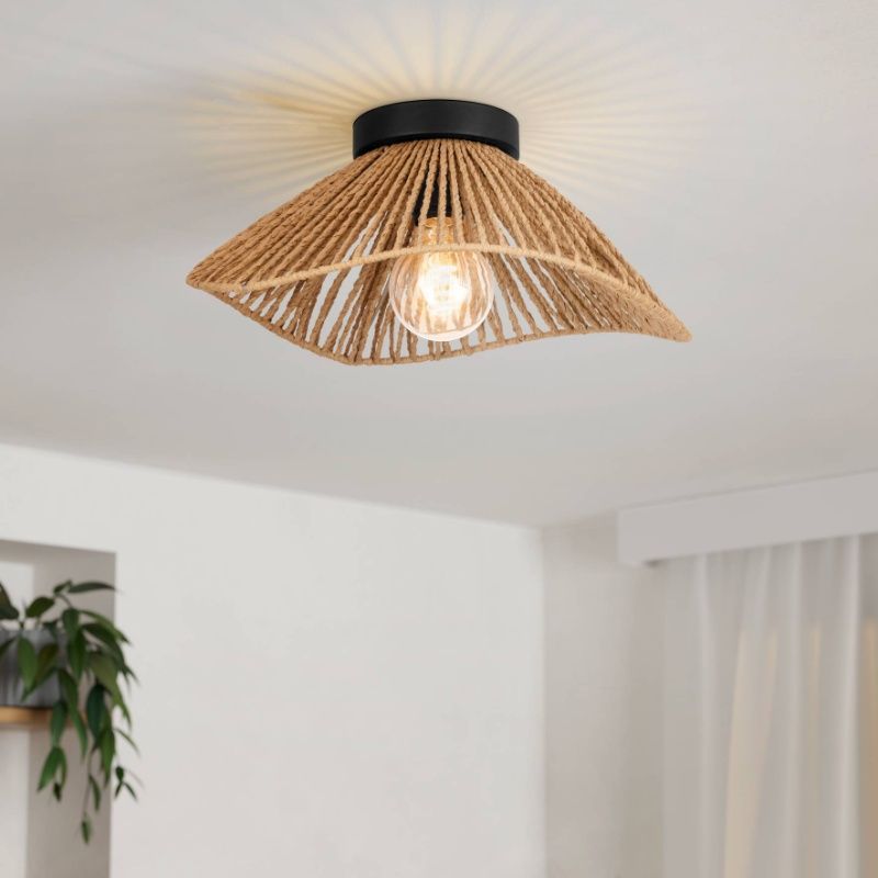 Papieren plafondlamp bruin, Jitze