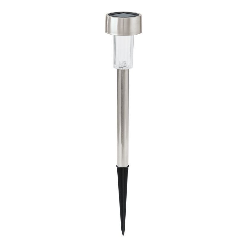 Zilveren prikspot rvs, Zora, 0,5W, 3000K LED, IP44, met schakelaar Zilveren prikspot rvs, Zora, 0,5W, 3000K LED, IP44, met schakelaar