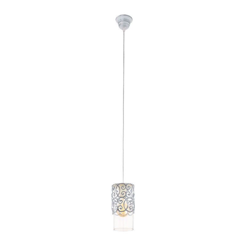 Grijze vintage hanglamp staal, Salvator