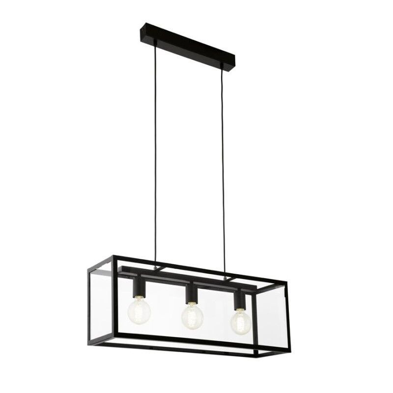 Zwarte industriële hanglamp staal, Yagmur Zwarte industriële hanglamp staal, Yagmur