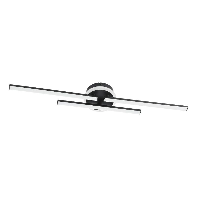Zwarte design plafonnière kunststof, Vidya, 20W, 4000K LED, 3-staps dimbaar Zwarte design plafonnière kunststof, Vidya, 20W, 4000K LED, 3-staps dimbaar