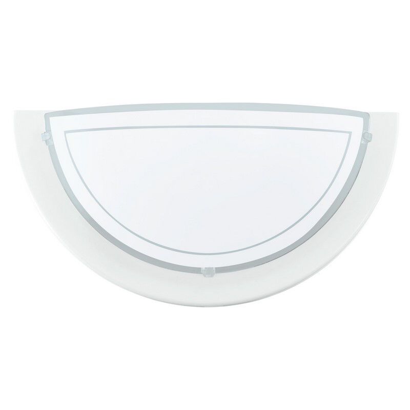 Witte moderne wandlamp glas, Agena