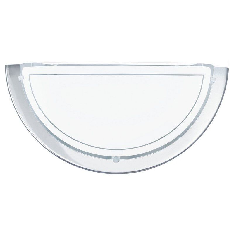 Chromen moderne wandlamp glas, Agena