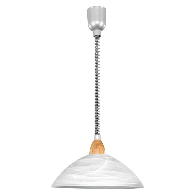Witte klassieke hanglamp glas, Brandon Witte klassieke hanglamp glas, Brandon